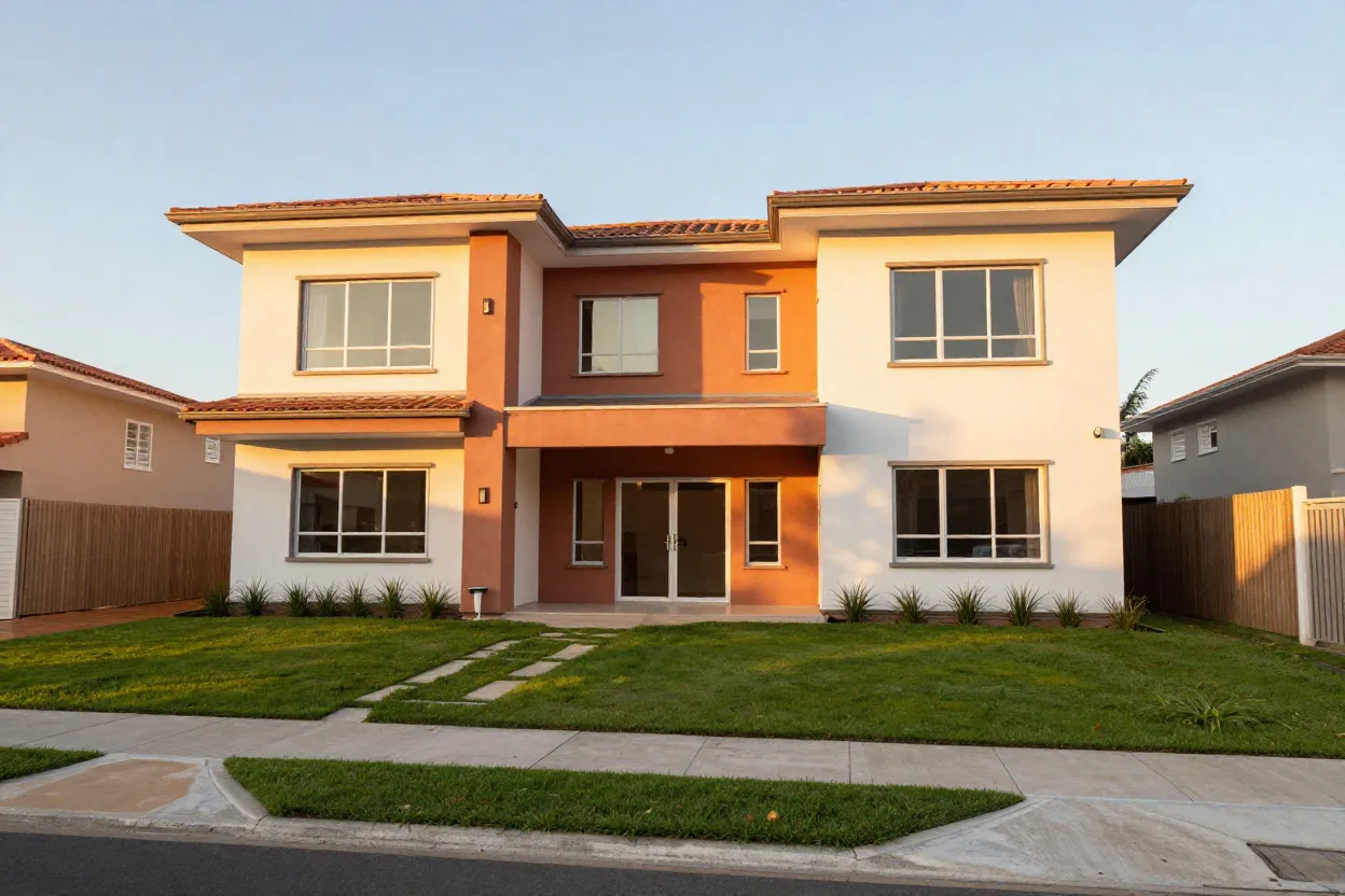 Casa ampla com 4 quartos e área íntima separada da social