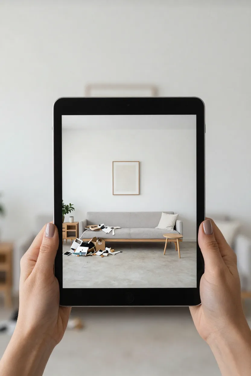 Decoração Minimalista Sala - Depois