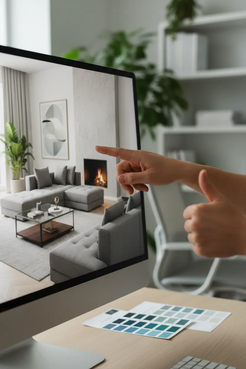 Decorar Sala Online - Depois