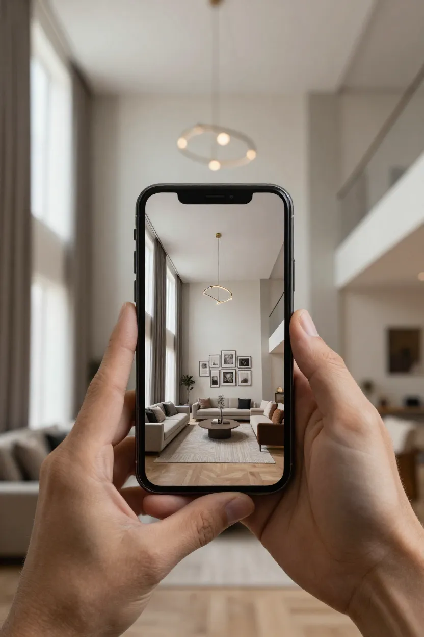 Ideias Sala com Pé Direito Alto - Depois