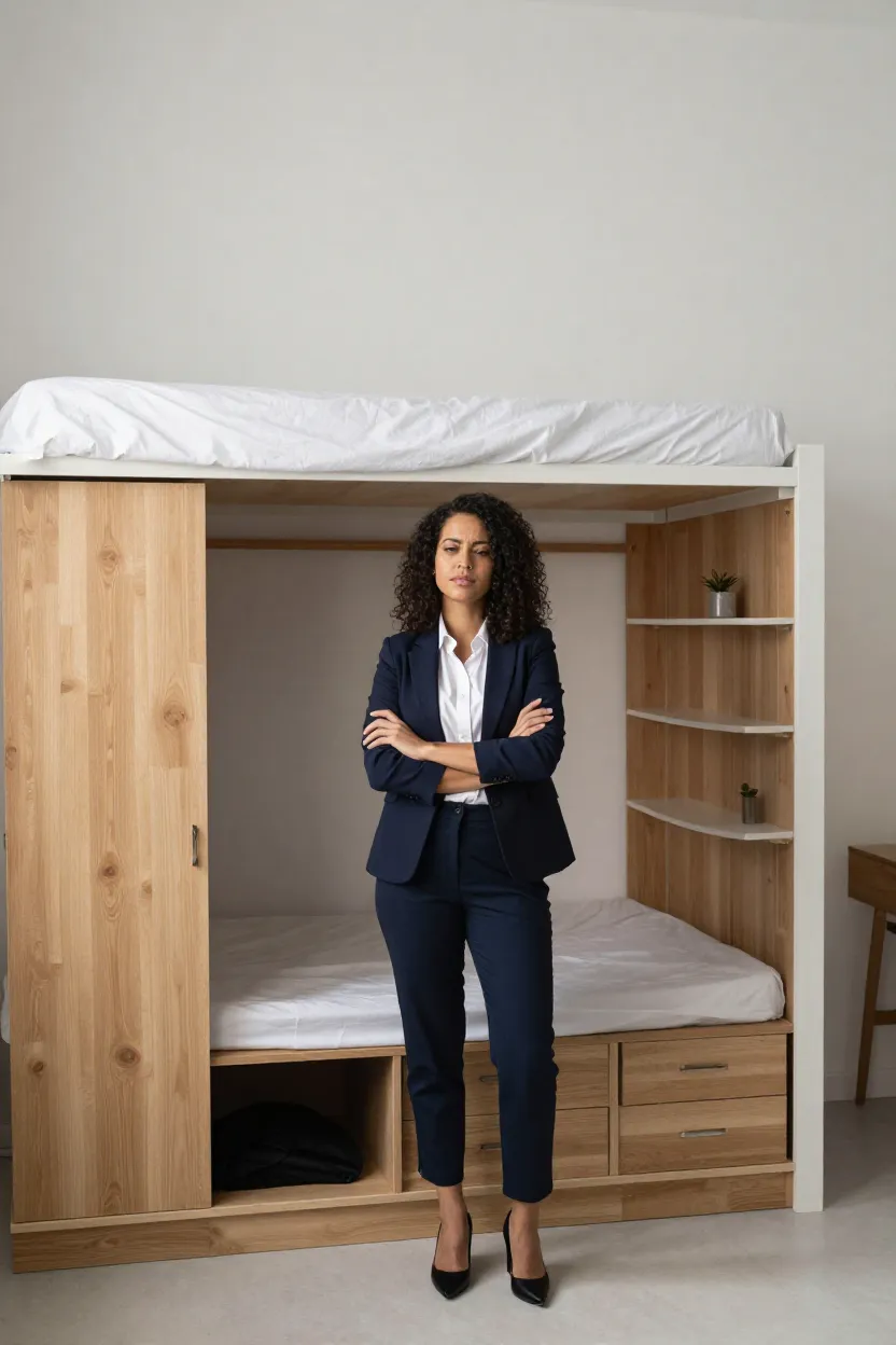 Montar Quarto 3D Online: Compacto - Depois