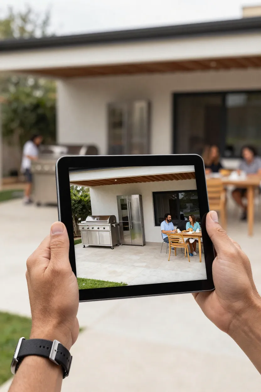 Simular Reforma para Área Gourmet - Depois